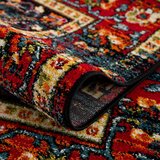 Lesnina XXXL vintage preproga 140/200 cm tkano rdeča, črna | Shoptok.si