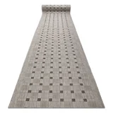 Preproga v videzu sisala SION 6052 Okvir, geometrijski plosko tkanje siva 100 100x460 cm, (5000315254)