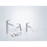 Hansgrohe enoročna armatura za umivalnik Talis S 80 z zgornjim delom sifona (72011000) Cene