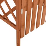 vidaXL Pergola s vratima 116 x 40 x 204 cm od masivne jelovine | shoptok.hr