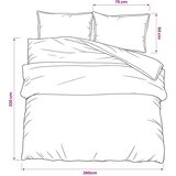  Set posteljine za poplun ružičasti 260 x 220 cm pamučni | shoptok.hr