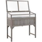  Povišena gredica sa staklenikom 110 x 54 x 120 cm od jelovine | Eponuda.com