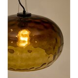 Kave Home Jantarna steklena viseča svetilka s steklenim senčilom ø 40 cm Balma – | Shoptok.si