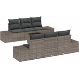  Sjedeća garnitura za vrt 7 kom. Siva poliratan 55 x 55 x 37 cm | shoptok.hr