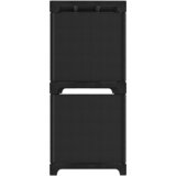 Police za izlaganje s 5 kocki od tkanine 103x30x72,5 cm crne | shoptok.hr