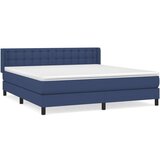  Box spring postelja z vzmetnico modra 180x200 cm blago, (20897137) | Shoptok.si