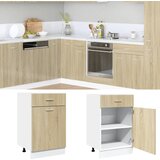  The Living Store Spodnja omarica s predalom sonoma hrast 50x46x81,5 cm - Spodnja Omarica S Predalom, (21496311) | Shoptok.si