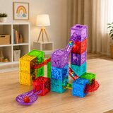 Magnetic Construction Blocks Cubes Ball Track Colorful 33 pcs. | shoptok.hr