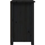  Noćni ormarići 2 kom Crno 40x35x61,5 cm od masivne borovine | shoptok.hr