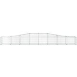  Lučne gabionske košare 25 kom 400x50x40/60 cm pocinčano željezo | shoptok.hr