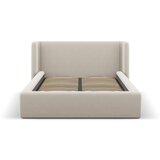Windsor & Co Sofas Bež oblazinjena zakonska postelja s prostorom za shranjevanje z letvenim dnom 200x200 cm Jason – | Shoptok.si