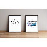 Wallity 2Pysct-007 Multicolor Decorative Framed MDF Painting (2 Pieces) | Eponuda.ba