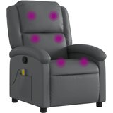 Maison Chic masažni naslanjač - Relax naslanjač sivo umetno usnje, (22134643) | Shoptok.si