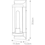 Quintiesse QN-PEARSON-M-TK - Spoljašnje zidno svetlo PEARSON M 1xE27/60W/230V IP44 crna | Eponuda.com