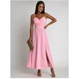 Fasardi Maxi dress with straps, pink