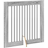  Vrata za pse s postoljem 4 pcs Siva sonoma 100 x 100 cm | Eponuda.ba