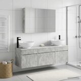  Set ormarića za kupaonicu 4 kom. Betonska siva | shoptok.hr