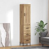 vidaXL Highboard Umjetnički hrast 34,5 x 34 x 180 cm Konstruirano drvo | shoptok.hr