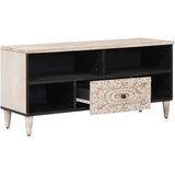 TV ormar s ladicama Bijelo 100 x 33 5 x 46 cm Čvrsto drvo manga - Bijelo | shoptok.hr