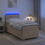 Boxspring krevet s madracem Krem 80 x 200 cm Tkanina | shoptok.hr