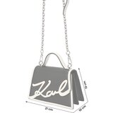 Karl Lagerfeld Ručna torbica crna / prljavo bijela | shoptok.hr