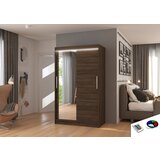 ADRK Klizni ormar BARIO s ogledalom i LED rasvjetom, 120 cm - OKOLADA | shoptok.hr