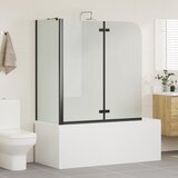  Obloga za tuš Črna 120 x 68 x 130 cm ESG steklo in aluminij | Shoptok.si