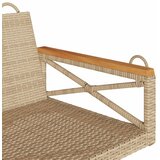  Klupa za ljuljanje bež 109 x 62 x 40 cm od poliratana | shoptok.hr