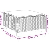 vidaXL Vrtni stolac s jastukom bež 63,5x56x32 cm poliratan | shoptok.hr