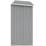  Vrtna ostava za drva od pocinčanog čelika 330x84x152 cm siva | shoptok.hr