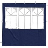  Zid šatora za zabavu 2 pcs 200 x 195 cm Plava PE i čelik | shoptok.hr