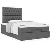 vidaXL Otomanski okvir kreveta s madraca tamnosivi 120x200cm tkanine | shoptok.hr