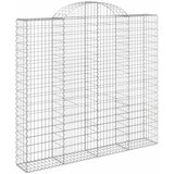  Lučne gabionske košare 9 kom 200x50x180/200cm pocinčano željezo | shoptok.hr