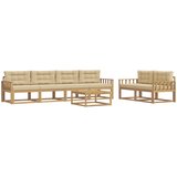  Set vanjskih sofa 6 kom. Bijela i bež | shoptok.hr