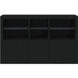  Komoda s LED svjetlima crna 162 x 37 x 100 cm | shoptok.hr