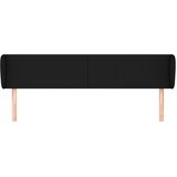  Uzglavlje s ušima crno 163x23x78/88 cm od tkanine | shoptok.hr