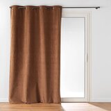 Douceur d intérieur Smeđa zavjesa od samta 140x260 cm Olympe – Cijene