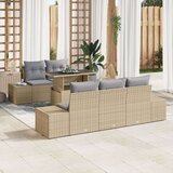  vrtna sofa set Set 6 Bež Ratan Vrtna sofa set Pravokotna, (22065047) Cene