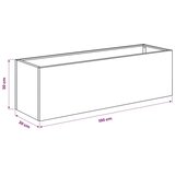  Vrtna saksija Bijela 80 x 30 x 30 cm Čelična vrata - Bijela 80 x 30 x 30 cm 1 | shoptok.hr