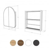 Hanah home Hope Cabinet Kupaonski ormarić, sivi | Eponuda.ba