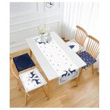 Mila Home Komplet namiznega tekača in sedežnih blazin 5 ks Blue Christmas – | Shoptok.si