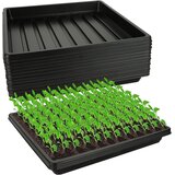 JMIATRY komplet 11 plastičnih pladnjev za vzgojo rastlin - 26,9×26,9×3,6 cm Cene