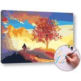Artmie slikanje brojevima POD DRVO 60x40 cm