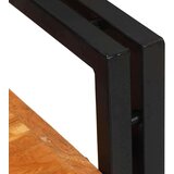 vidaXL Nočna omarica 2 pcs Rjava in črna Trden les akacije | Shoptok.si