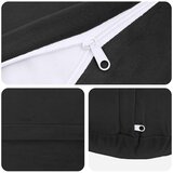  Jastuk s jastukom HEERLEN 2 kom. Crna Baršun - Crna Ø 60 cm 2 | shoptok.hr