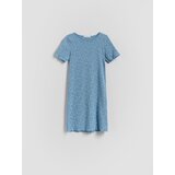 Reserved Haljina cvjetna uzorka - svjetloplavo | shoptok.hr