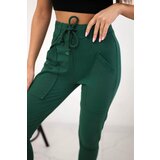 Kesi Sweatpants with waist tie dark green | shoptok.hr