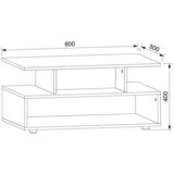 MID.YOU klubska miza esila, bela, beton | Shoptok.si