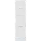 vidaXL Lekarniška omara bela 30x41x118 cm iverna plošča | Shoptok.si