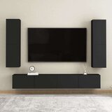 TV ormarić crni 30 5 x 30 x 110 cm od iverice | shoptok.hr